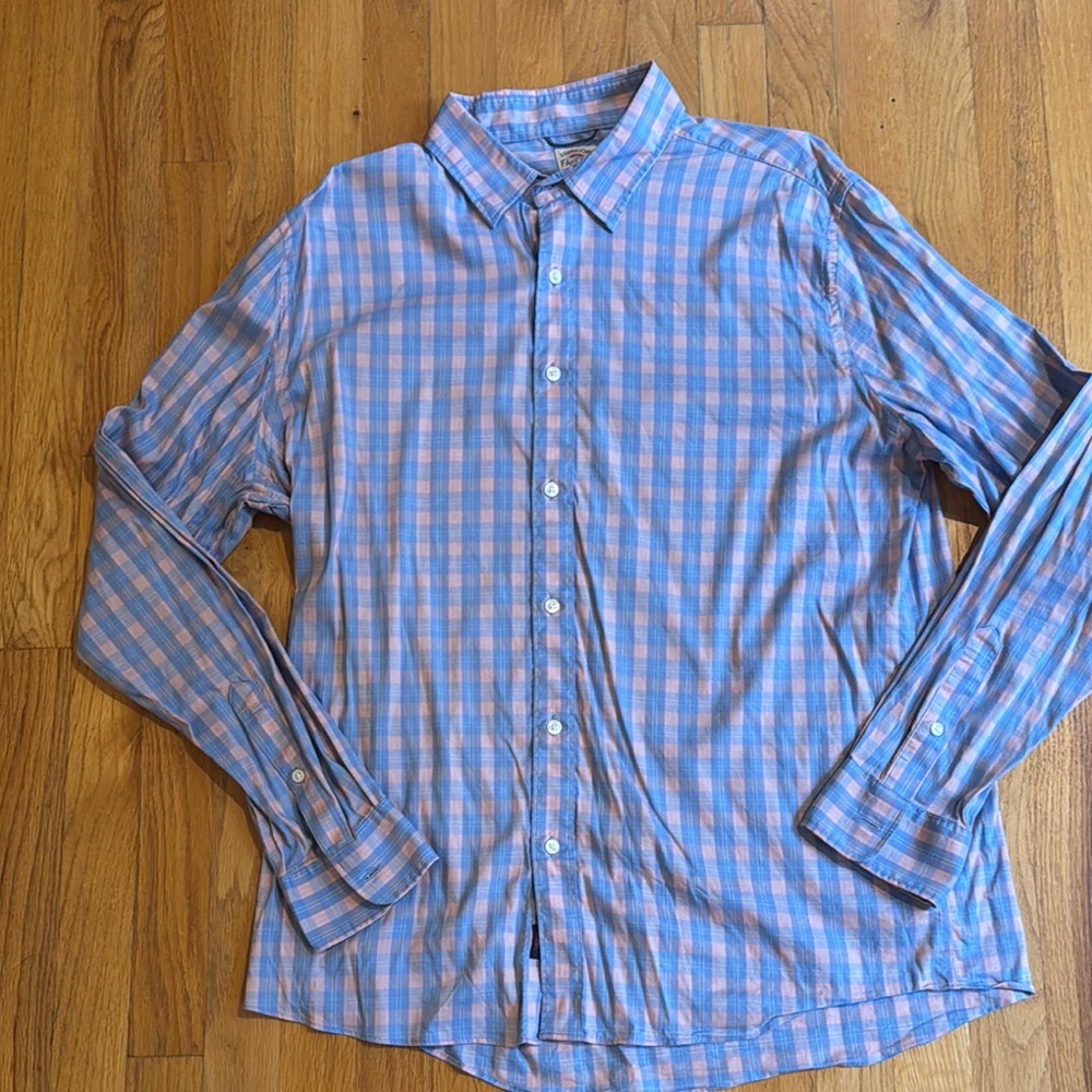 Faherty Movement Shirt Bay Reef Check XL